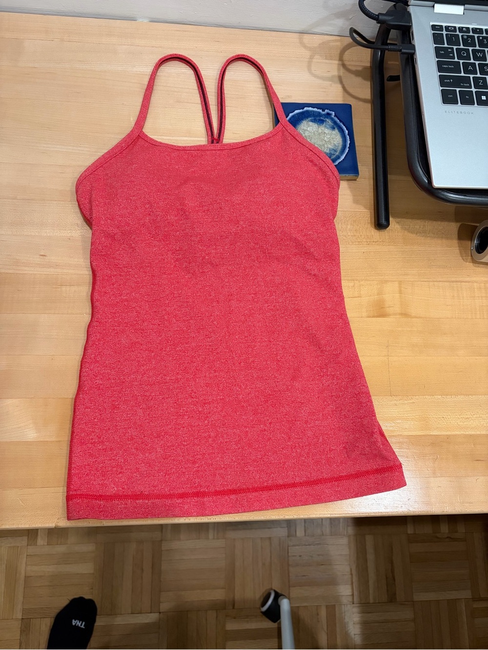 lululemon athletica Coral Pink Double-Strap Tank